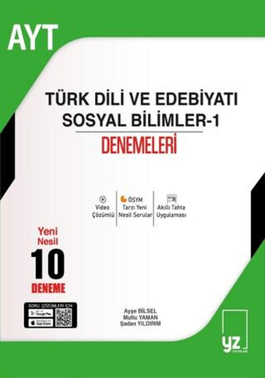 AYT Türk Dili Ve Edebiyatı - Sosyal Bilimleri - 1 | YZ Yayınları (Ciltsiz)