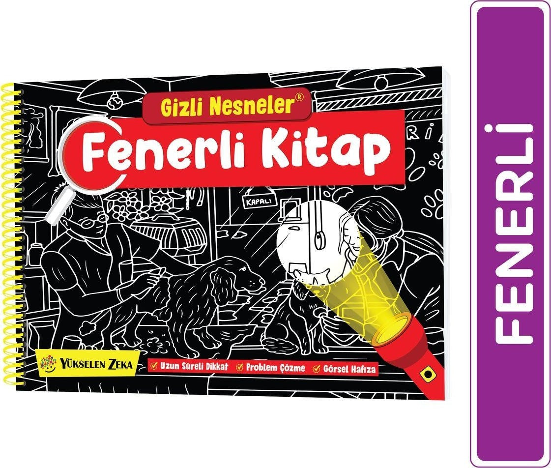 Fenerli Kitap Gizli Nesneler Uzun Süreli Dikkat, Problem Çözme, Görsel Hafıza