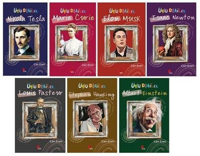 Ünlü Dahiler Seti - 7 Kitap Takım | Peta (İnce Kapak)
