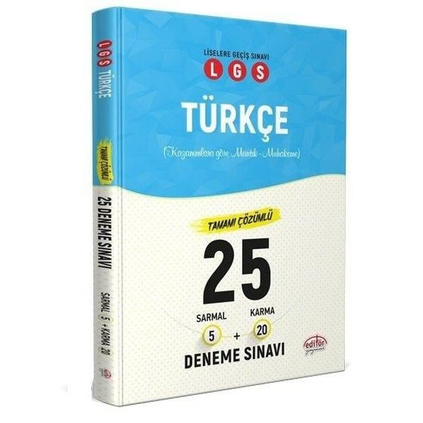 Editör 8. Sınıf LGS Türkçe 5 Sarmal 20 Karma 25 Deneme Sınavı | Editör (İnce Kapak)