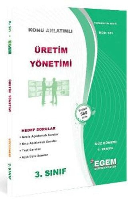 Aöf 3. Sınıf Üretim Yönetimi Güz Dönemi Konu Anlatımlı Soru Bankası Kod: 361