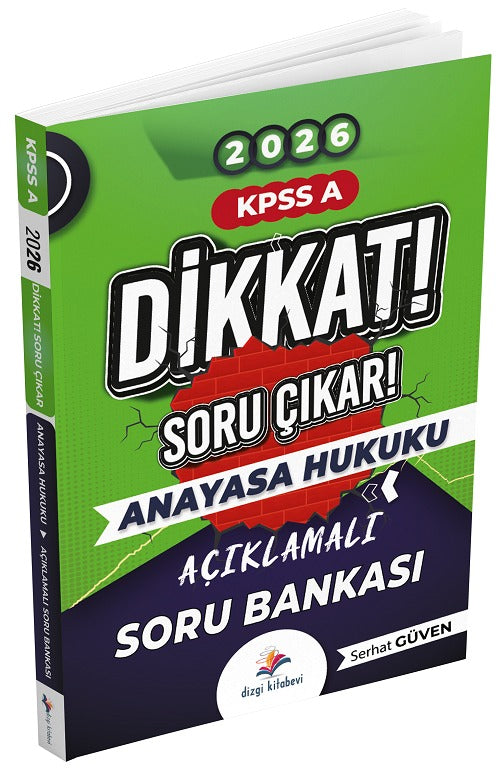 2026 KPSS A Grubu Anayasa Hukuku Dikkat Soru Çıkar Soru Bankası | Dizgi Kitap (Ciltsiz)