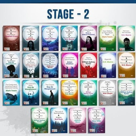 İngilizce Hikaye Kitabı Seti - 25 Kitap Takım - Stage 2 | Gece Kitaplığı