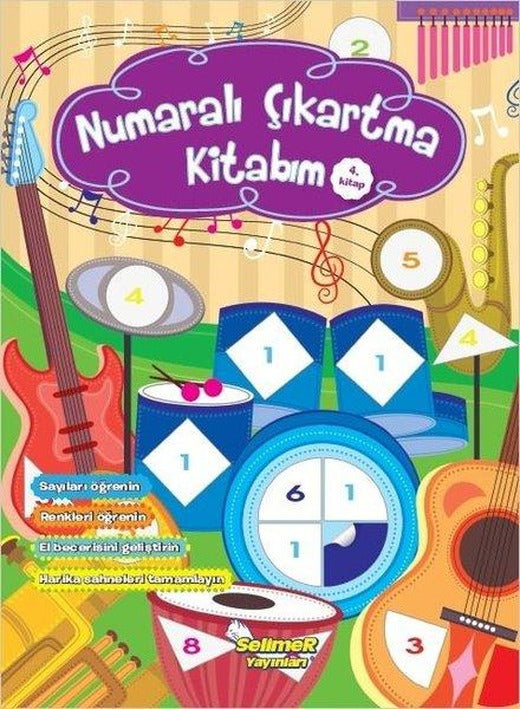 Numaralı Çıkartma Kitabım 4.Kitap | Selimer (İnce Kapak)