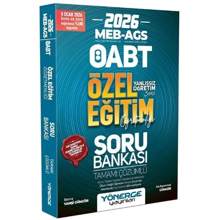 2026 ÖABT MEB-AGS Özel Eğitim Öğretmenliği Soru Bankası