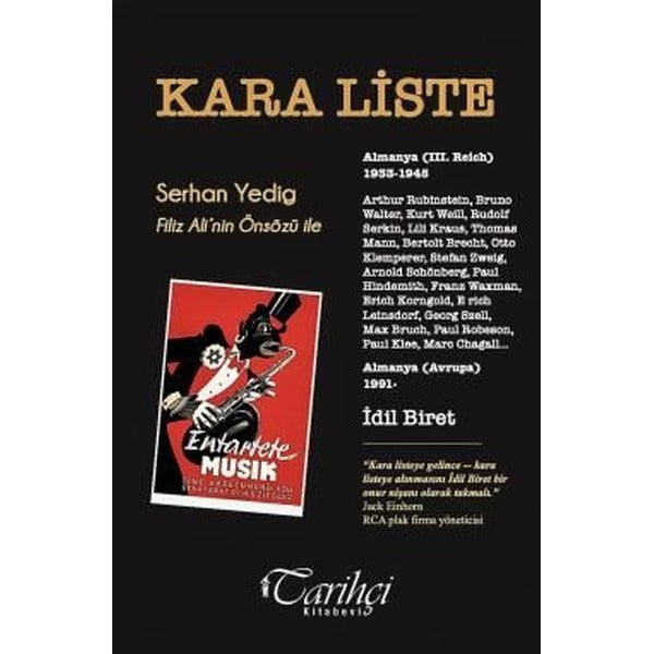 Kara Liste - İdil Biret Kayıtlar ve Yorumlar - Bir Kutuda İki Kitap | Tarihçi Kitabevi