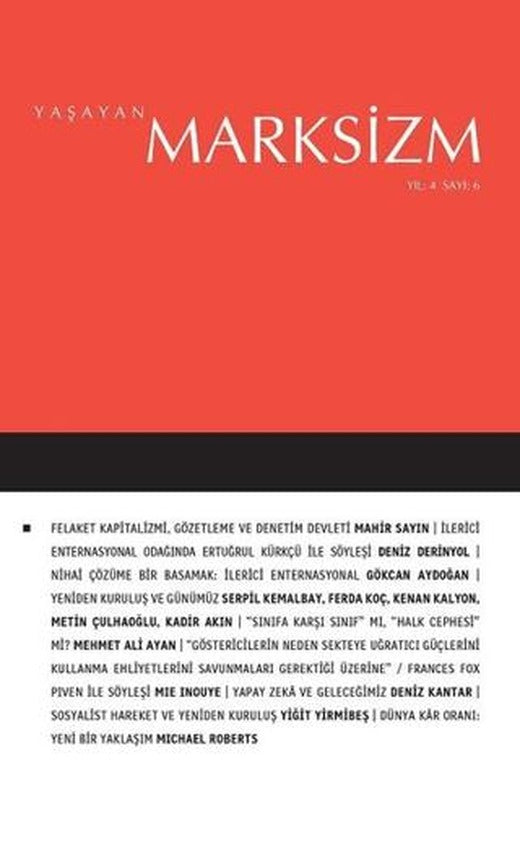 Yaşayan Marksizm Yıl 4 Sayı: 6
