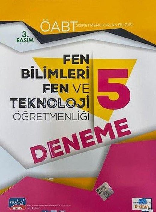 2021 ÖABT Fen Bilimleri Fen ve Teknoloji Öğretmenliği 5 Deneme | Nobel Sınav (İnce Kapak)