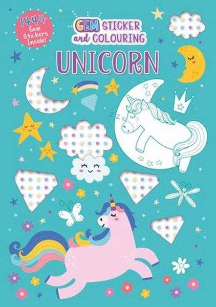 Gem Colouring Book Unicorn | Alligator Products Limited (İnce Kapak)  - Resim 1
