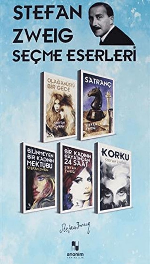 Stefan Zweig Seçme Eserleri - (5 Kitap Kutu) | Anonim Yayıncılık (Ciltsiz)