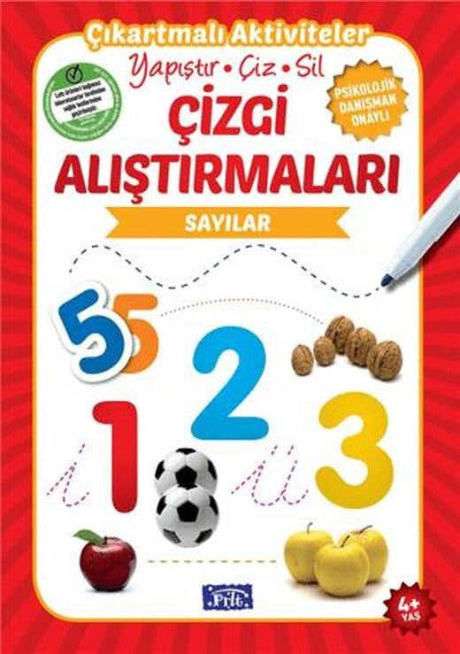 Çizgi Alıştırmaları - Sayılar (4 Yaş)
