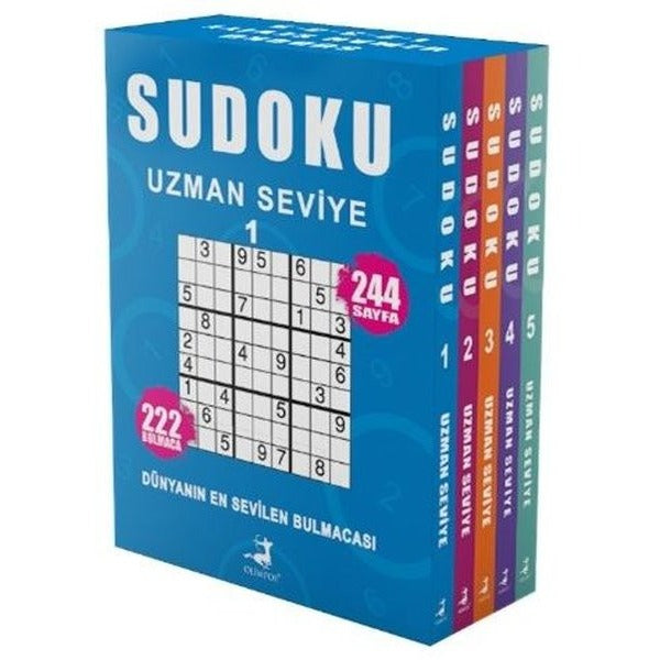 Sudoku - Uzman Seviye Seti - 5 Kitap Takım 1 - 2 - 3 - 4 - 5 | Olimpos Yayınları (İnce Kapak)