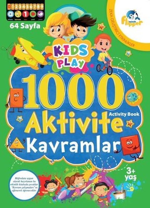 1000 Aktivite Kavramlar 3+ Yaş | Minik Flipper Yayınları