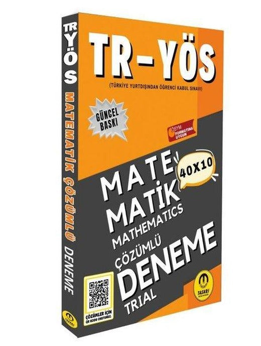 2025 TR YÖS Matematik 40x10 Çözümlü Deneme | Tasarı Akademi (İnce Kapak)