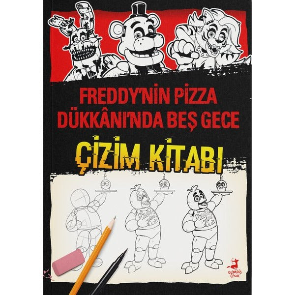 Freddy'nin Pizza Dükkanı'nda Beş Gece - Çizim Kitabı | Olimpos Çocuk (İnce Kapak)