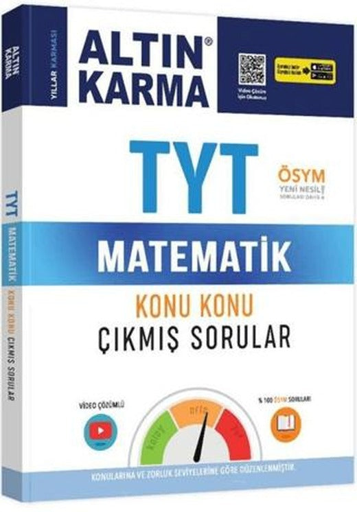 TYT Matematik Konu Konu Çıkmış Sorular | Altın Karma Yayınları (Ciltsiz)