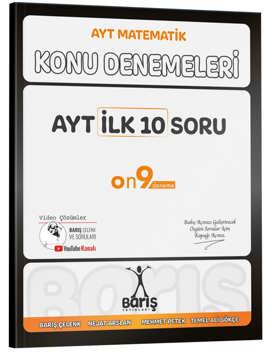 AYT İlk 10 Soru Konu Denemeleri | Barış Yayınları-Eğitim (İnce Kapak)