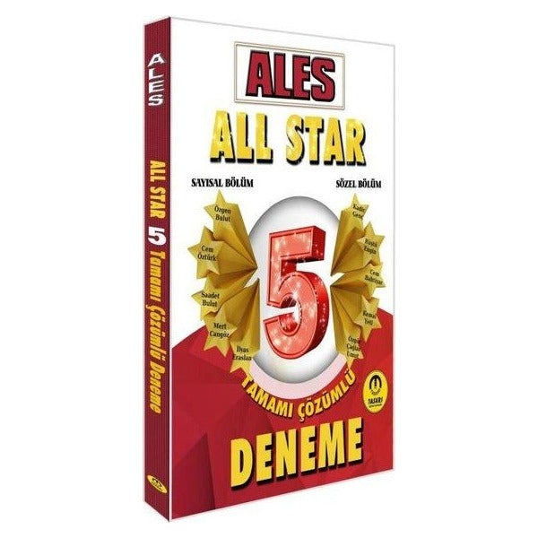 2025 ALES All Star Sayısal Sözel Yetenek Çözümlü 5 Deneme | Tasarı Akademi (İnce Kapak)