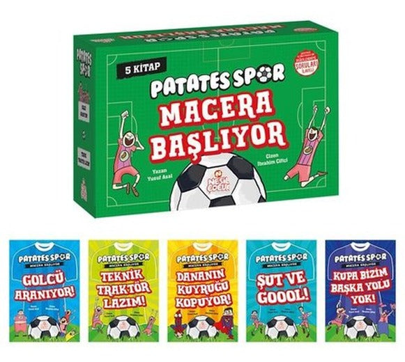 Patatesspor Macera Başlıyor Set + Soru Kitapçığı - 5 Kitap Takım | Nesil Çocuk Yayınları