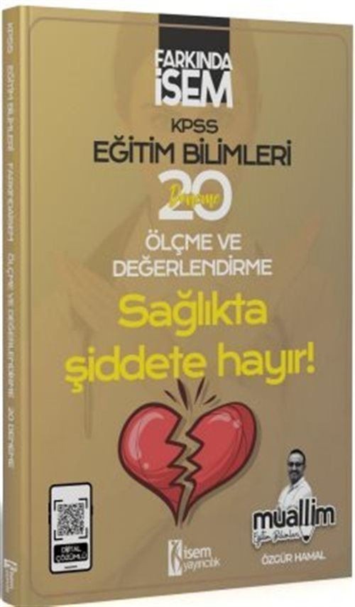 KPSS Eğitim Bilimleri Ölçme ve Değerlendirme Muallim 20 Deneme Çözümlü | İSEM Yayıncılık (Ciltsiz)