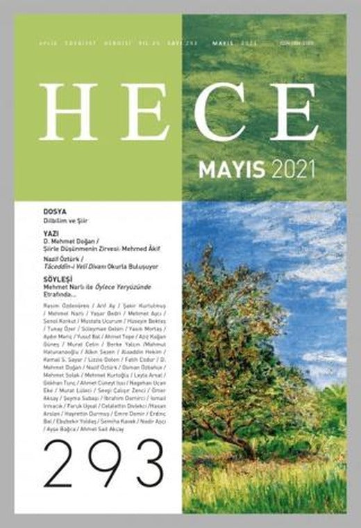 Hece Aylık Edebiyat Dergisi Sayı: 293 Mayıs 2021 | Hece Dergisi (Ciltsiz)