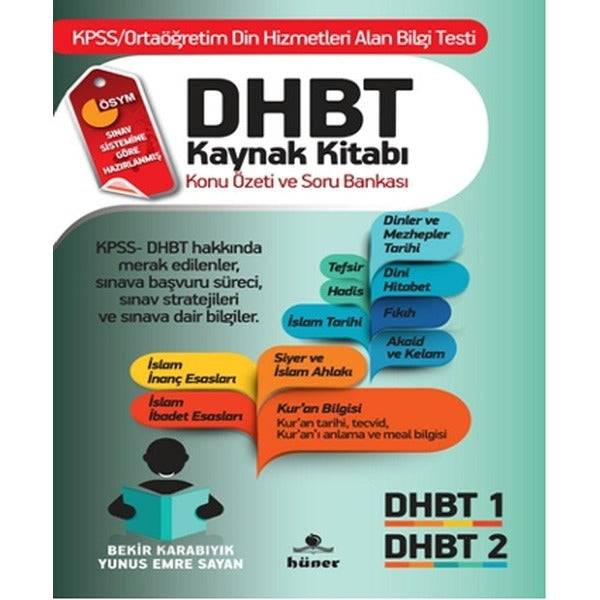 DHBT Sınavı Kaynak Kitabı | Hüner Yayınevi (İnce Kapak)