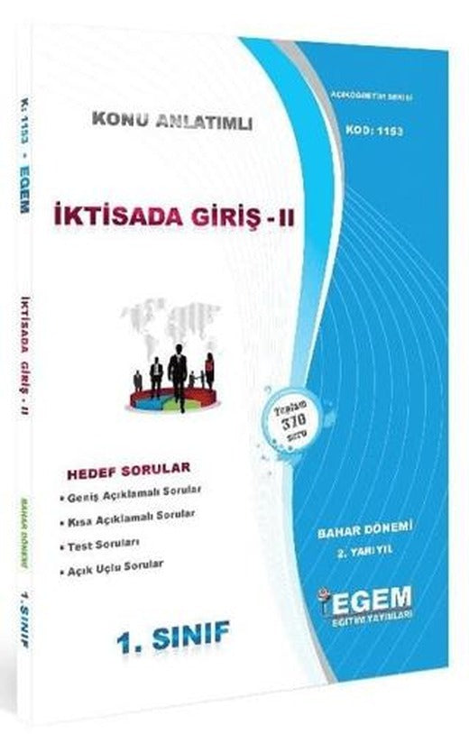 1. Sınıf İktisada Giriş -II Bahar Dönemi Konu Anlatımlı Soru Bankası (1153)