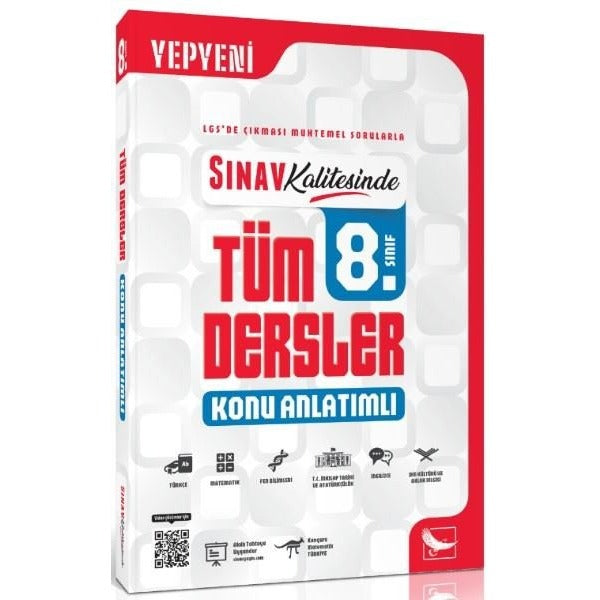 8. Sınıf Sınav Kalitesinde LGS Tüm Dersler Konu Anlatımlı | Sınav Yayınları (İnce Kapak)