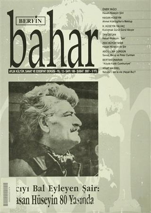 Berfin Bahar Aylık Kültür, Sanat ve Edebiyat Dergisi Sayı: 108 | Berfin Bahar Dergisi (Ciltsiz)