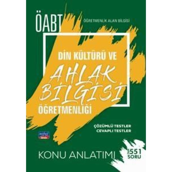 ÖABT Din Kültürü ve Ahlak Bilgisi Öğretmenliği  -  Öğretmenlik Alan Bilgisi - Konu Anlatımı | Nobel Sınav (İnce Kapak)