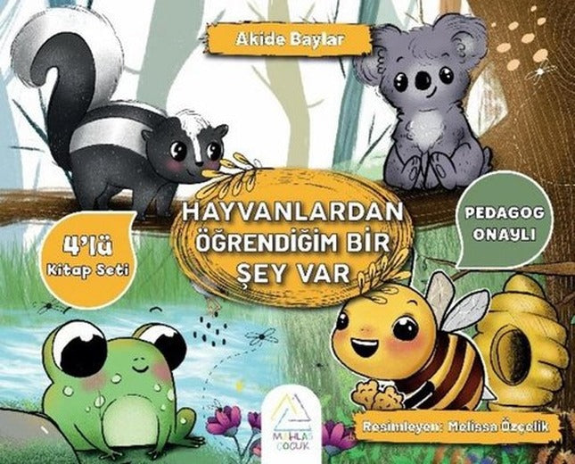 Hayvanlardan Öğrendiğim Bir Şey Var Seti - 4 Kitap Takım | Mahlas Çocuk