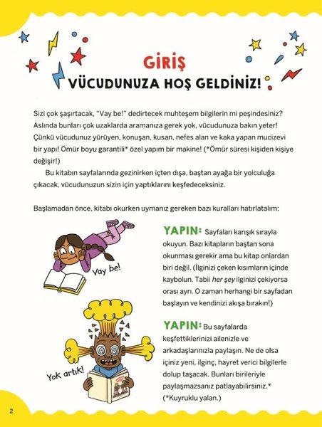 Tepeden Tırnağa İnsan Vücudu - Vay Be Dünya! 2 | Domingo Yayınevi (İnce Kapak)  - Resim 4