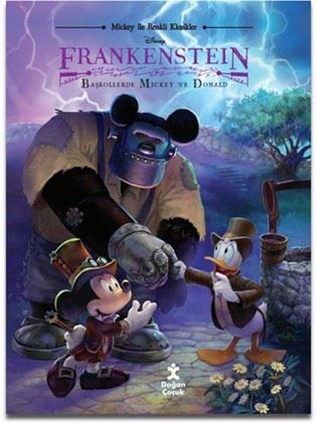 Disney Mickey İle Renkli Klasikler - Frankenstein - Başrollerde Mickey ve Donald | Doğan Çocuk (İnce Kapak)  - Resim 1