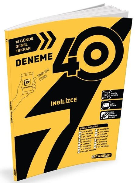 7. Sınıf 40 İngilizce Deneme - Kolektif kitap kapağı