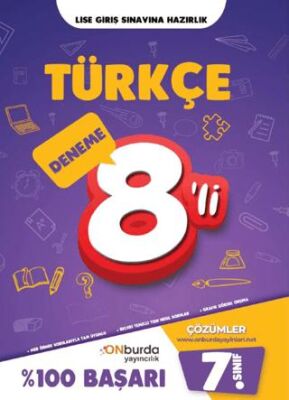 ONburda Yayınları 7. Sınıf Türkçe Yeni Nesil Branş Denemeleri - Kolektif kitap kapağı