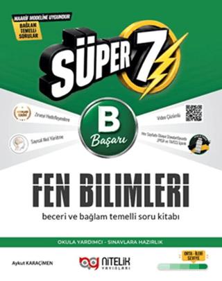 7. Sınıf Fen Bilimleri B Beceri ve Bağlam Temelli Soru Kitabı | Nitelik Yayınları (Ciltsiz)  - Resim 1