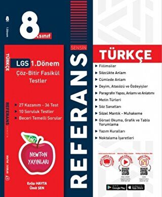 Newton Referans Lgs 1.dönem Türkçe Çöz Bitir Fasikül Testler - Kolektif kitap kapağı