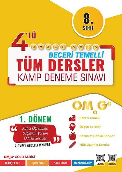 8. Sınıf 1. Dönem Tüm Dersler 4’Lü Gold Kamp Denemesi - Kolektif kitap kapağı