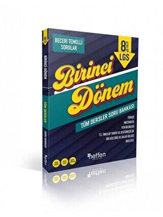 8. Sınıf 1. Dönem Tüm Dersler Soru Bankası - Kolektif kitap kapağı