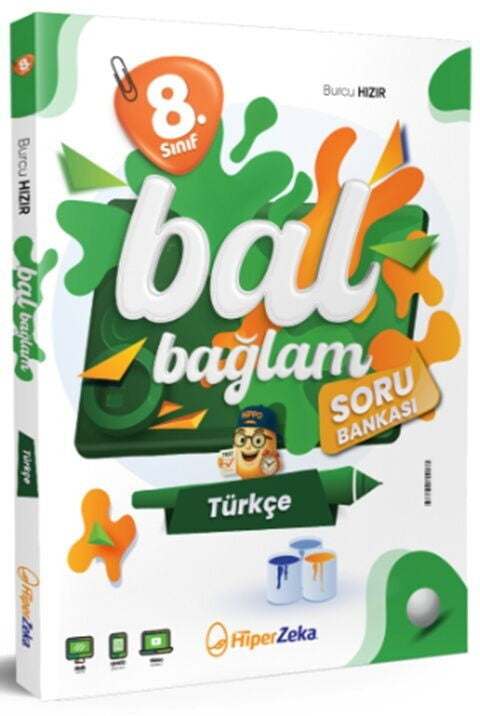 8. Sınıf Bal Bağlam Türkçe Soru Bankası Hiper Zeka Yayınları kitap kapağı