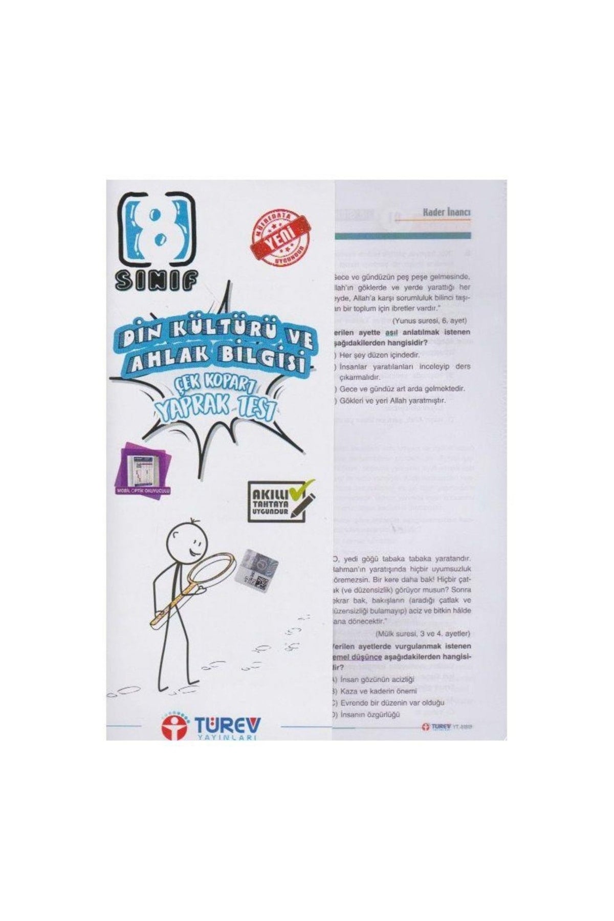 8. Sınıf Din Kültürü Ve Ahlak Bilgisi Çek Kopart Yaprak Test kitap kapağı
