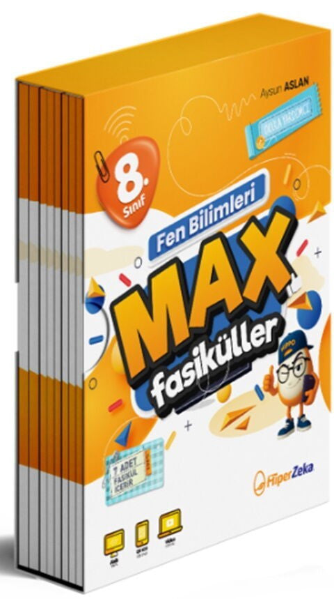 8. Sınıf Fen Bilimleri MAX Fasikülleri Hiper Zeka Yayınları kitap kapağı