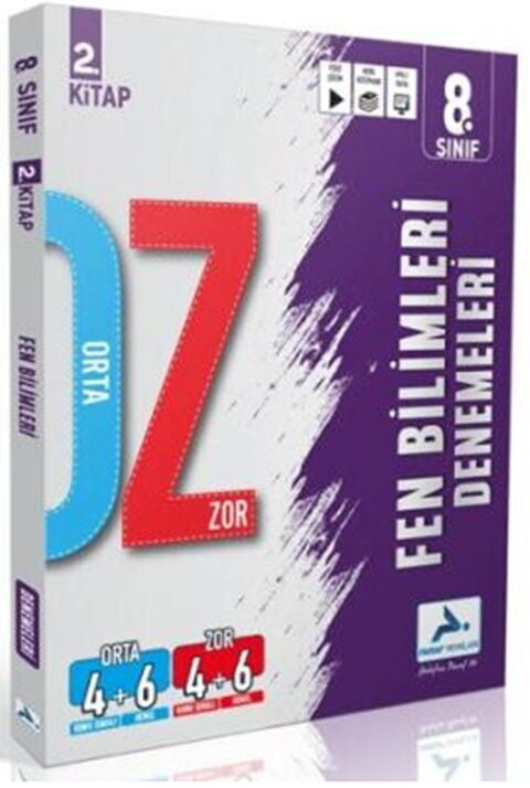 8. Sınıf Fen Bilimleri Orta Zor Branş Deneme - 2. Kitap kitap kapağı