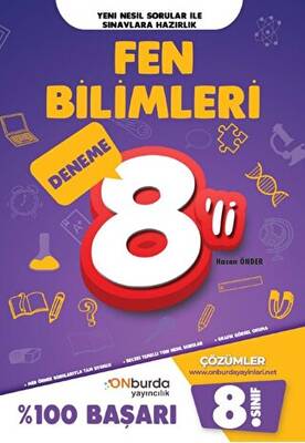 ONburda Yayınları 8. Sınıf Fen Bilimleri Yeni Nesil Branş Denemeleri - Kolektif kitap kapağı