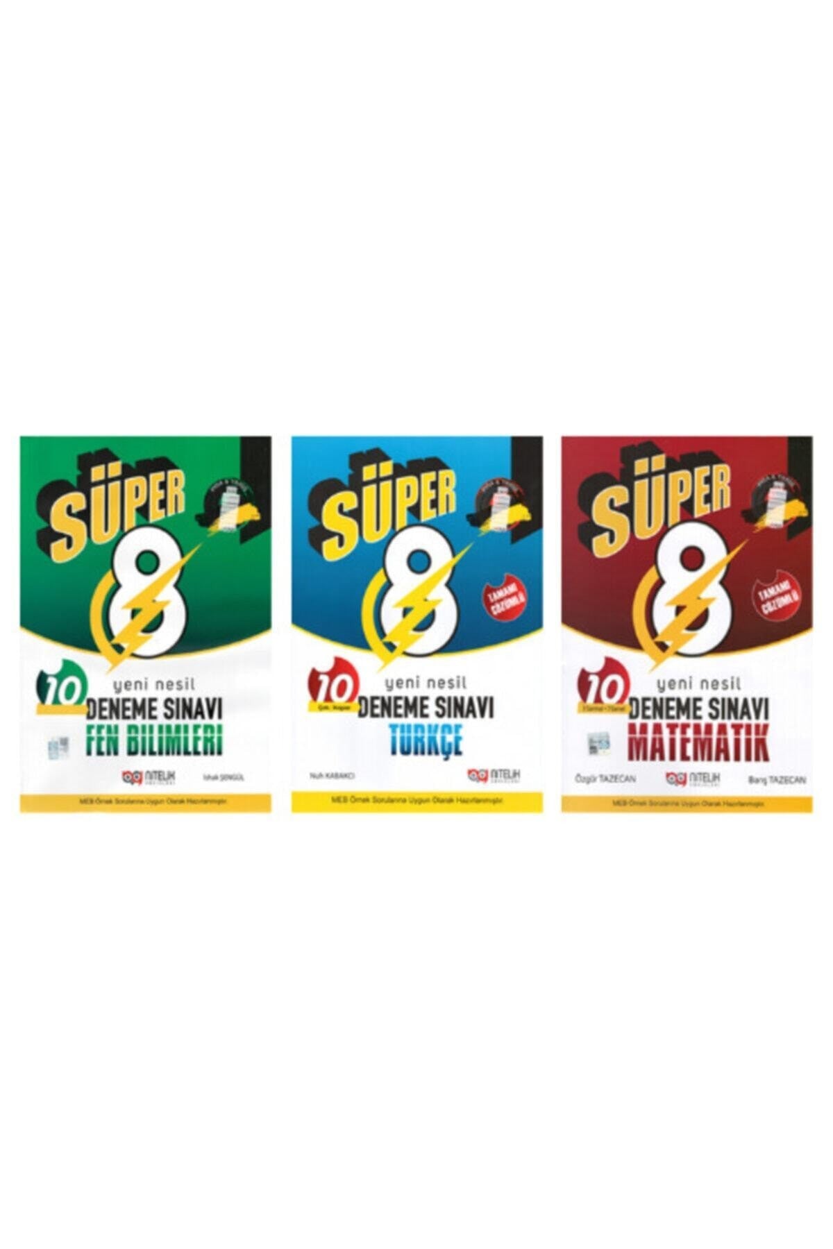 8. Sınıf Fen - Matematik - Türkçe Yeni Nesil Deneme Sınavı Seti kitap kapağı