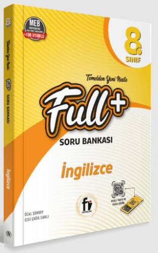 8. Sınıf Full+ İngilizce Soru Bankası - Ezgi Çağıl Canlı kitap kapağı