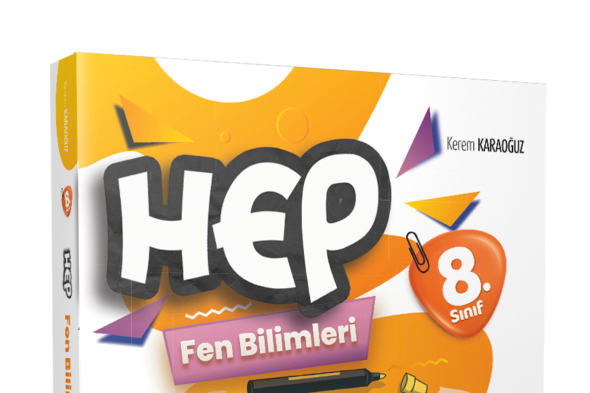 8. Sınıf Haftalık HEP Fen Bilimleri 40 Deneme - Kerem Karaoğuz kitap kapağı