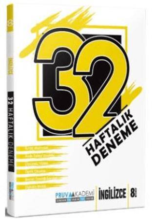 8. Sınıf İngilizce 32 Haftalık Deneme - Kolektif kitap kapağı