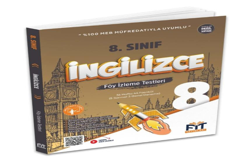 Fit Yayınları 8. SINIF İNGİLİZCE FÖY İZLEME TESTLERİ kitap kapağı