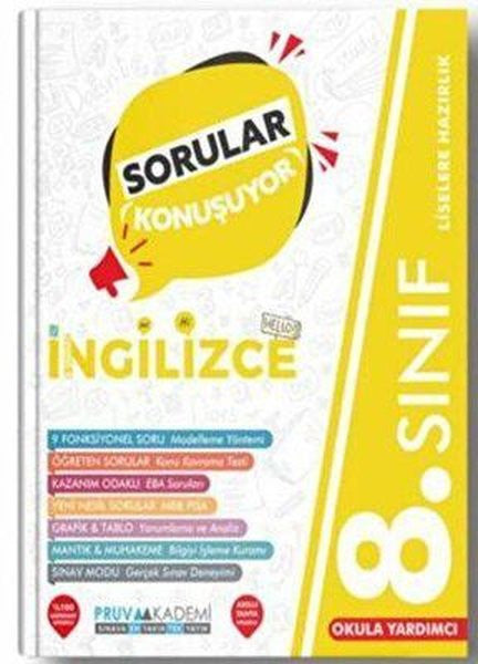 8. Sınıf İngilizce Sorular Konuşuyor - Kolektif kitap kapağı